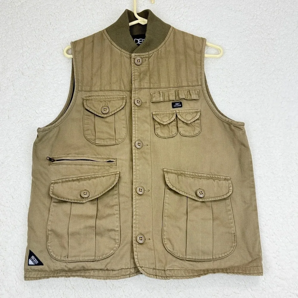 10‎ Deep Shooting Hunting Vest Mens Medium Green/Brown